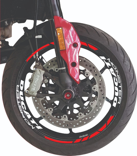 Stickers Reflejantes Para Rin Ducati Monster 