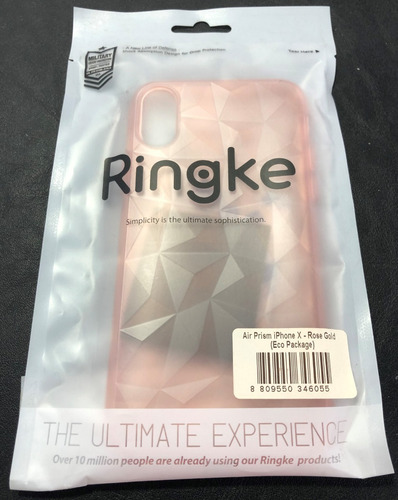 Funda Ringke iPhone X Air Prism Rosa (eco Package)