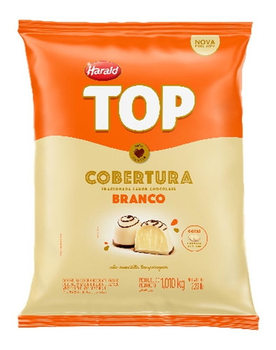 Imagem 1 de 1 de Cobertura Fracionada Chocolate Branco Gotas 1,010kg