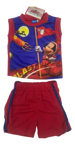 Conjunto Deportivo Niño Disney Cars  Mickey Playera Y Short