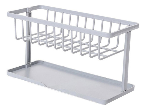 Soporte De Esponja For Fregadero De Cocina Organizador Gris