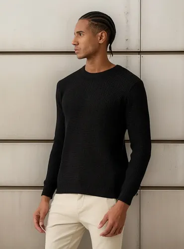 Suéter De Tricot Masculino Básico Casual Opus