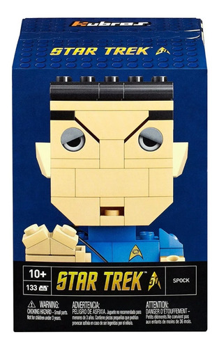 2 Figuras Kubros Star Trek Spock Y Worf Mega Construx