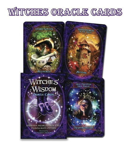 Cartas Oráculo Witches Wisdom Inglés. 48 Cartas