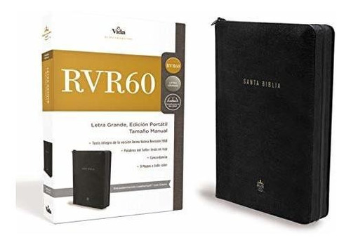 Libro : Biblia Rvr 1960 Edicion Portatil Con Cierre, Letra.