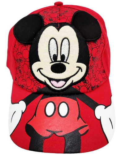 Gorra De Mickey Mouse Completo - Roja - Disney - Caricatura