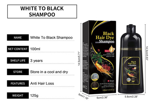 Shampoo Rápido Com Cabelos Brancos A Pretos (2 Unidades)