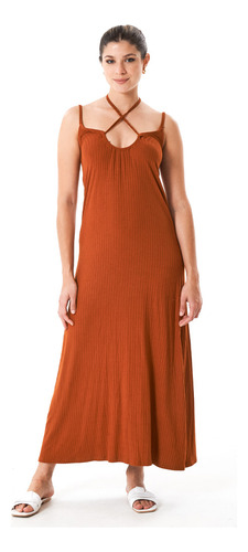 Vestido Maxi Morley Suelto Bretel Mochi Mujer