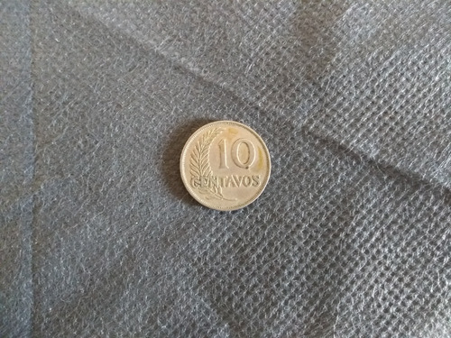 Moeda 10 Centavos Peru 1935
