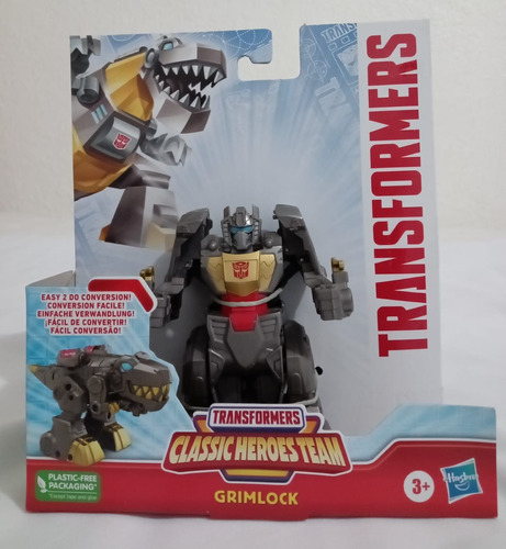Transformers 2 En 1 Grimlock Robot Y Dinosaurio Fácil Conver
