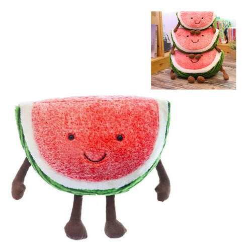 2025 Nuevo Bonita Almohada De Peluche Con Forma De Sandía,
