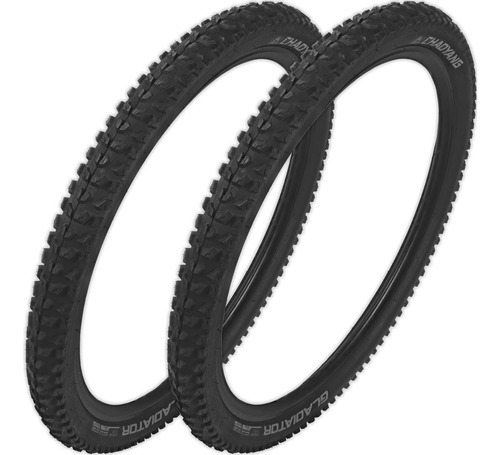 Par de neumáticos Chaoyang Gladiator de 29 x 2.35 para bicicleta de enduro sin cable, color negro