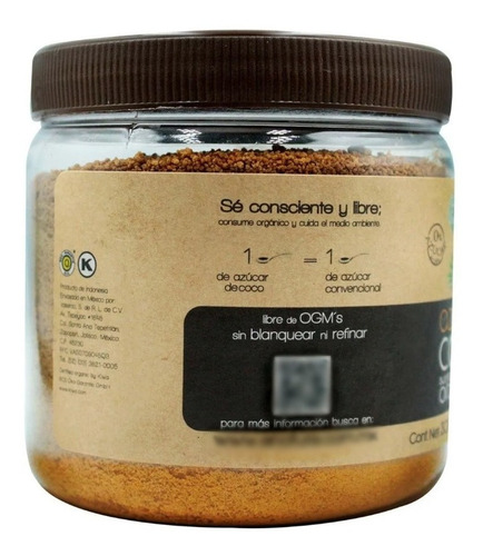 Azúcar De Coco Orgánico 500g Enature Sustituto De Azúcar