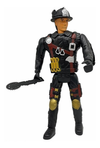Juguete Muñeco Figura Articulada Bombero + Accesorio Niños