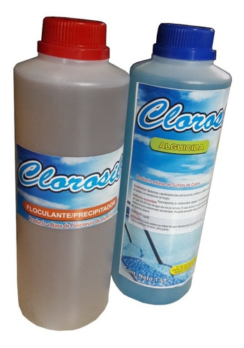 Clarificador Decantador + Alguicida Clorosil Combo 1 Lt