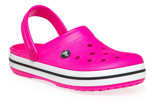 Zueco Crocs Crocband Mujer Rosa Flúor Solo Deportes