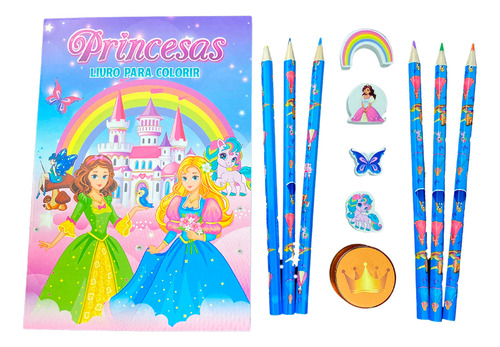 Livro Princesas Arte de Colorir Online Editora capa mole 2024