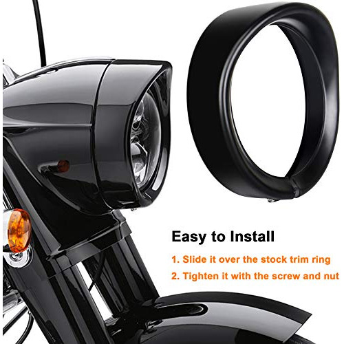Anillo Embellecedor De Faro Harley De 7 Pulgadas, Tipo ...