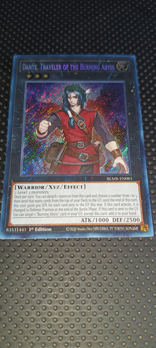 Carta Yugioh Dante Traveler Of Burning Abyss Blmr