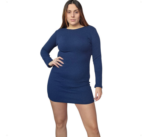 Vestido Morley Lanilla Abrigado,sexy Talle Grande Mc