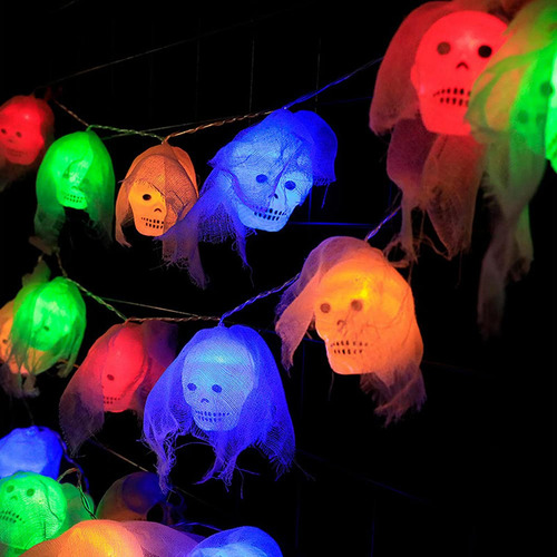 Luces De Halloween Con Iluminada, Luces De Hadas Alimentadas