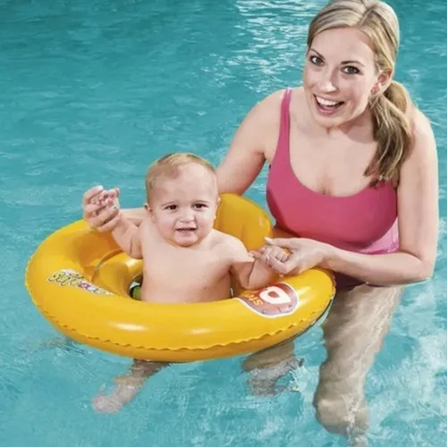 Imagen 9 de 10 de Asiento Doble Anillo Salvavidas Inflable Para Pileta Bestway