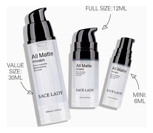 Sace Lady Invisible Pore Foundation Primer All Matte Face Pr