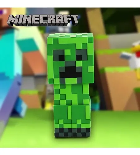Cofre De Poupança Monogram Minecraft Creeper Pvc Figurinha