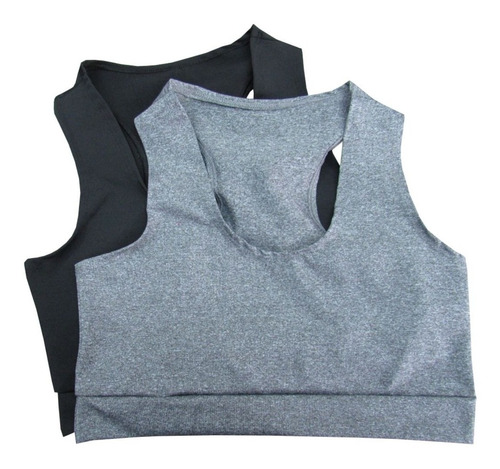 Imagem 3 de 10 de Kit 10 Top Feminino Alta Sustentação Academia Moda Fitness