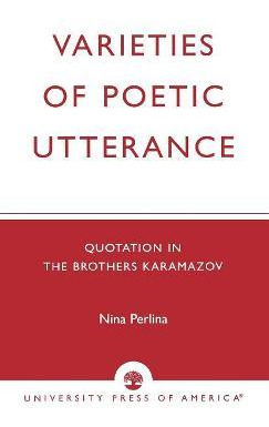 Libro Varieties Of Poetic Utterance - Nina Perlina