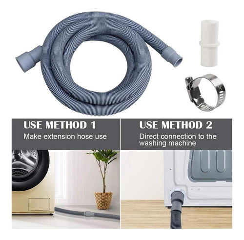 Kit De Extensión De Manguera De Desagüe Para Lavadora De