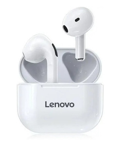 Imagen 2 de 3 de Auriculares in-ear inalámbricos Lenovo LivePods LP40 blanco