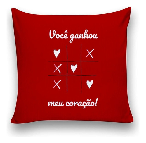 Almofada Decorativa 40x40 Cheias Vc Ganhou Meu Coração