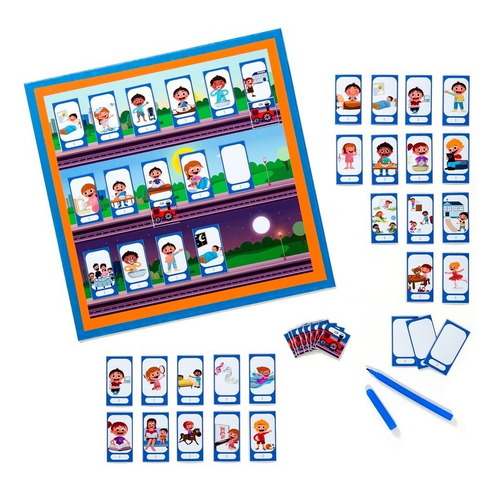 Imagen 5 de 6 de Combo Tablero De Rutinas + Tabla Portátil De Rutinas Ms