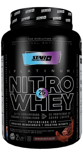 Star Nutrition Nitro Whey X 1kg - Proteina Sabor Chocolate