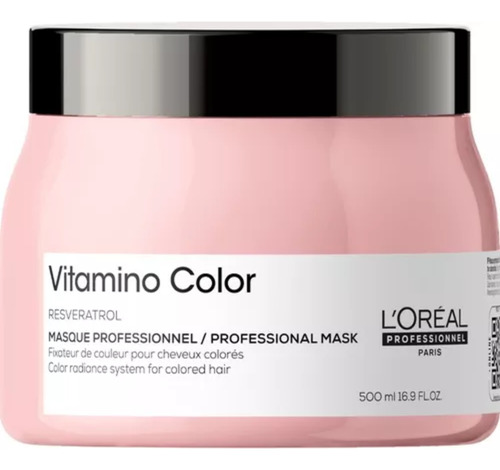 Máscara Para Cabello Loreal Vitamino Color De 500ml 