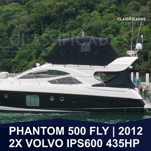 Imagem 1 de 10 de Lancha Schaefer Phantom 500 Fly - 2012 2x Volvo Ips600 