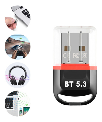 Mini Adaptador Bluetooth 5.3usb Antenas Para Pc/tv/auto/hoga