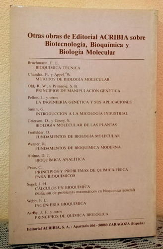 Principios De Biotecnología (Usado)