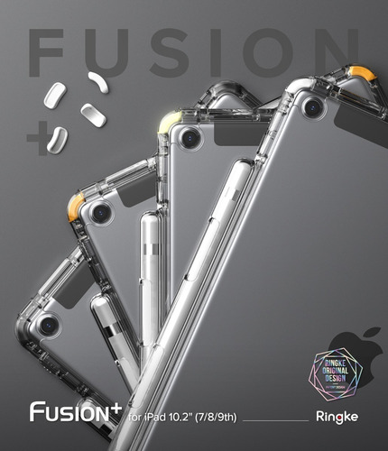 Imagen 2 de 10 de Funda Ringke Fusion+ Compatible iPad 10.2 2021 9ª 8ª 7ª Gen