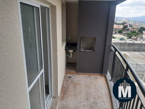 Imagem 2 de 15 de Apartamento 2 Dormitórios 52m², Varanda Com Churrasqueira A Carvão Km18 !! - Lm154