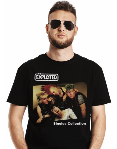 Polera The Exploited The Singles Collection Punk Impresión D