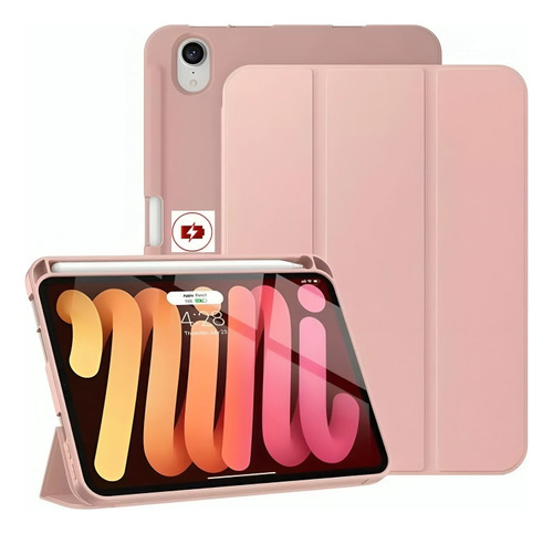 Carcasa Funda Smart Cover Con Ranura Lápiz Para iPad Mini 6