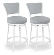 Comprar Juego De 2 Taburetes De Bar, Taburetes De Bar Giratorios Con