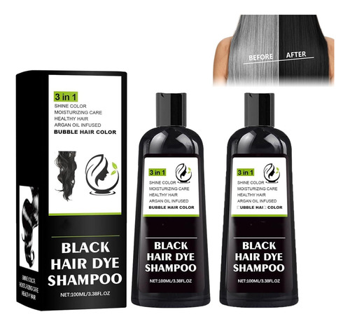 3 In 1 Natural Plant Bubble Dye Hair Care Shampoo