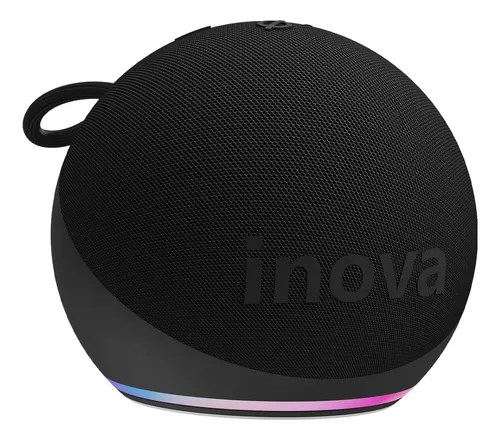Inova Mini Caixa Caixinha De Som Bluetooth Portátil, Potente Tws Com Rádio Fm E Luzes Rgb, Ipx6 À Prova D'água, Longa Duração Caixa De Som Bluetooth