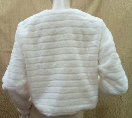 Boleros Novia Piel Color Ivory Talla Standar