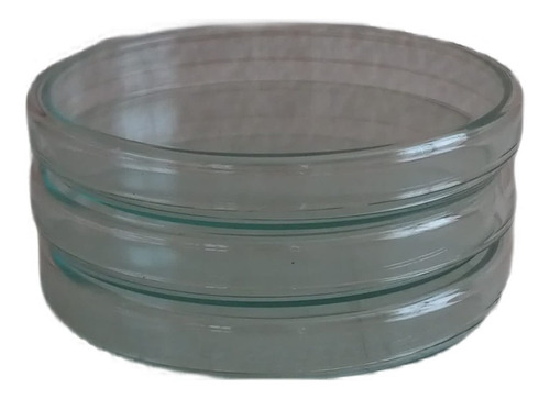 Caja Petri De Vidrio. Medida 100 X 15 Mm Esterilizable 4 Pzs