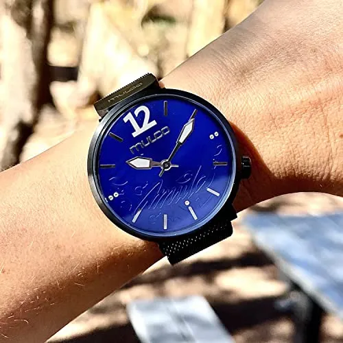 Reloj Mulco Slim De Cuarzo Con Correa De Cuero Italiano Y Re