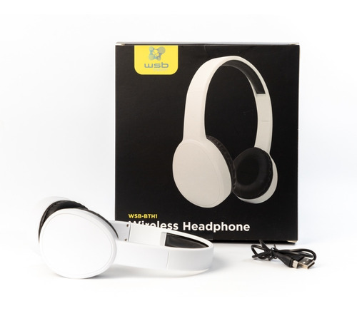 Auriculares Headset Bluetooth Premium Blancos Sb-bth1